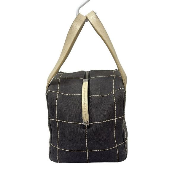 Chanel Handbag Choco Bar Black×ivory Leather - Picture 2 of 8